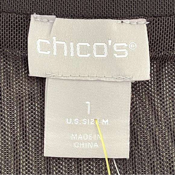 CHICO’S Animal Print Cardigan Lightweight Mesh Button Front Long Sleeve Stretch - Picture 10 of 11